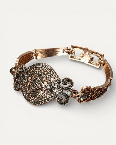 Elegant Black Crystal Bracelet